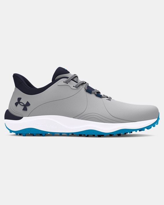 Men's UA Drive Pro Spikeless Wide Golf Shoes in Gray image number 0